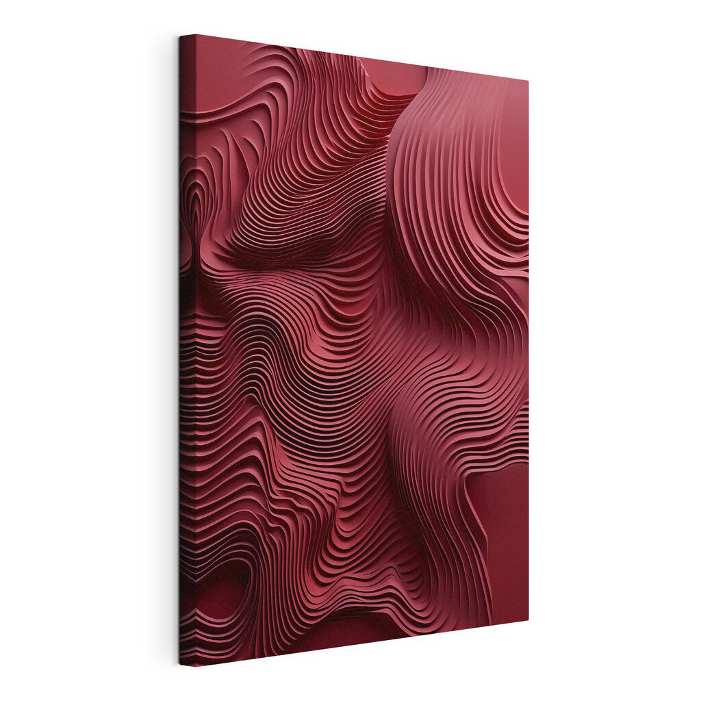 Ondas vermelho-escuras — vista do produto