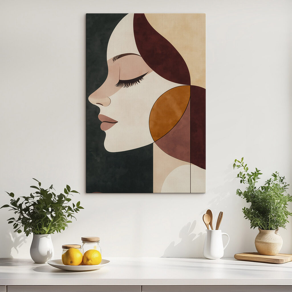 Perfil de olhos fechados — interior 1