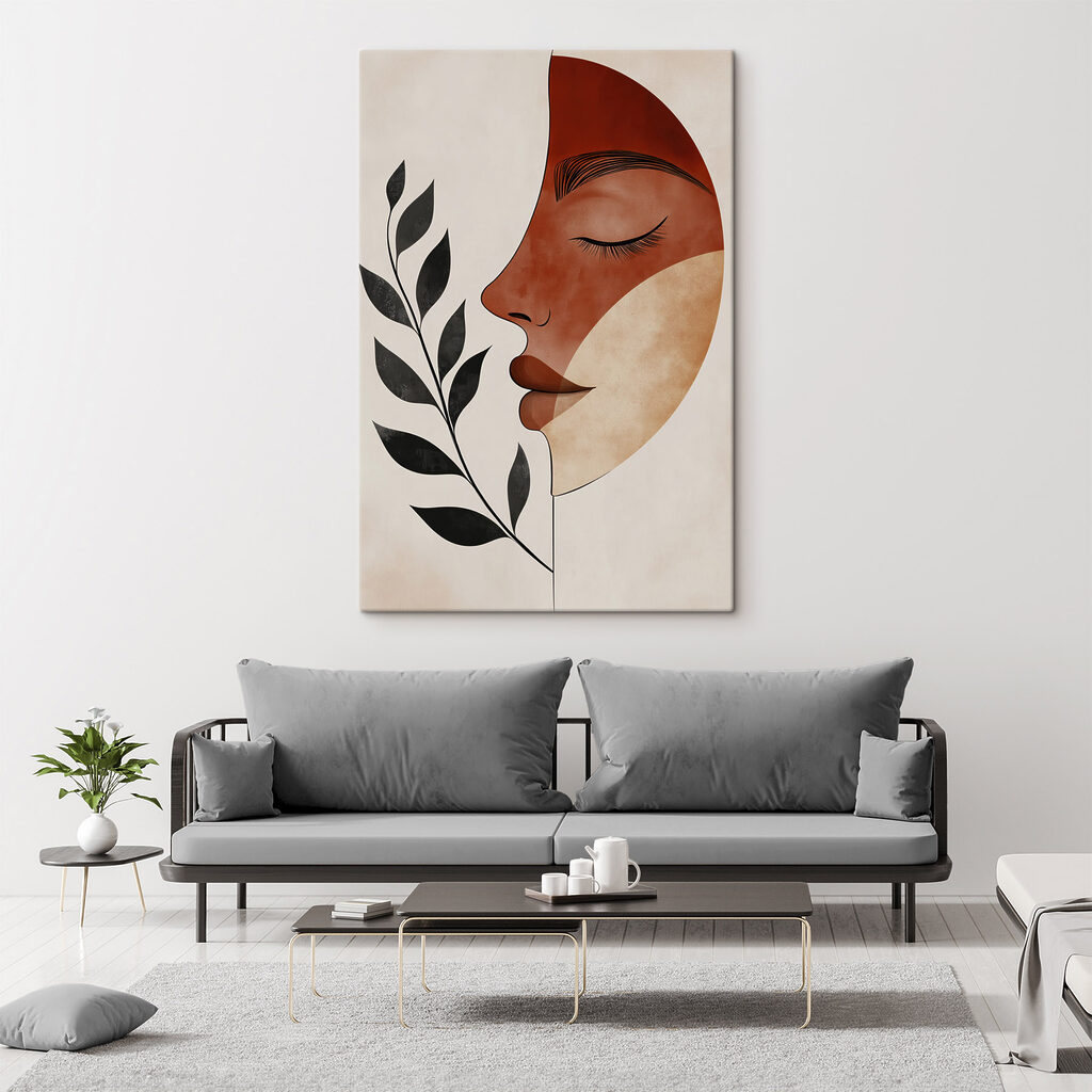 Perfil junto a ramo — interior 1