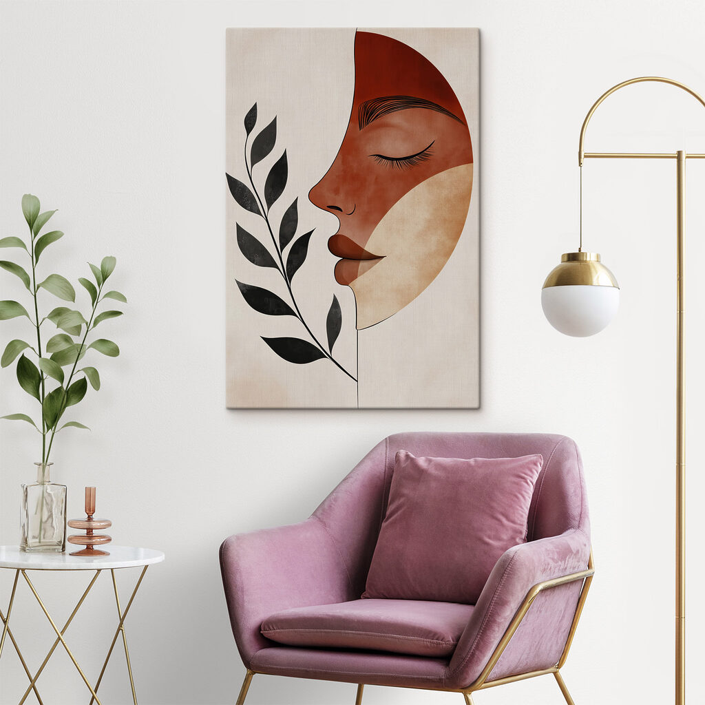 Perfil junto a ramo — interior 2