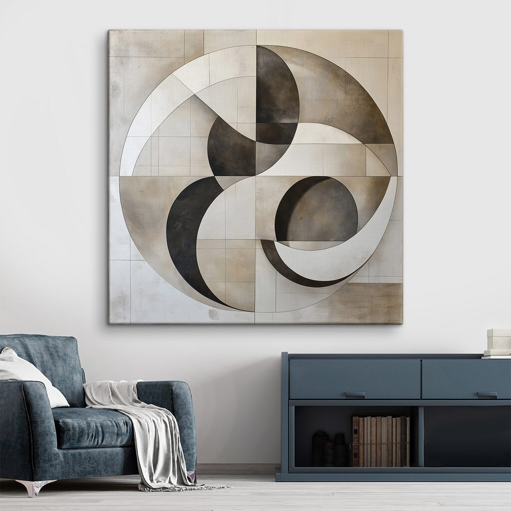 Círculos em castanho-acinzentado — interior 1