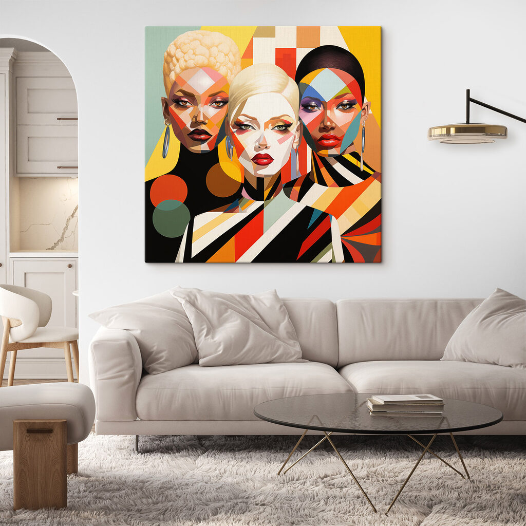 Três mulheres coloridas — interior 1