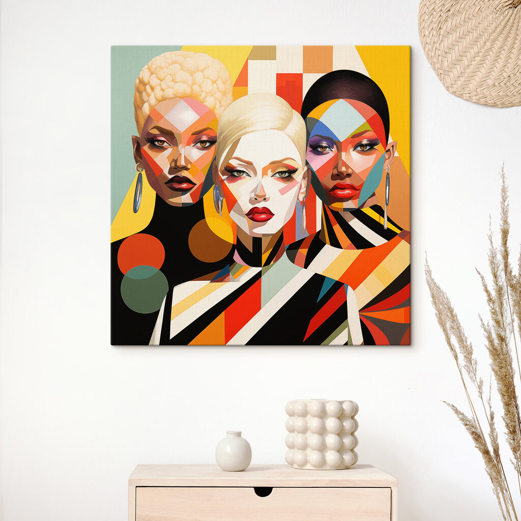 Três mulheres coloridas — interior 2