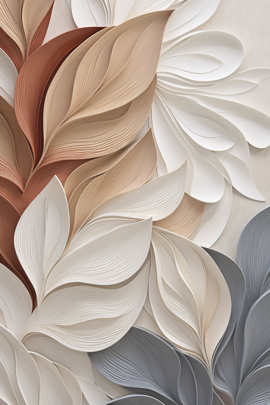 Bordas brancas entre ferrugem — design completo