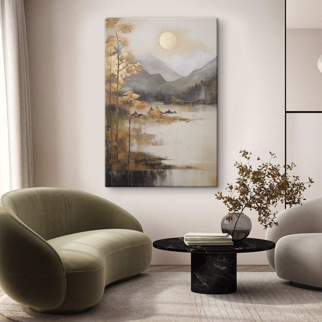 Lua sobre o lago — interior 1