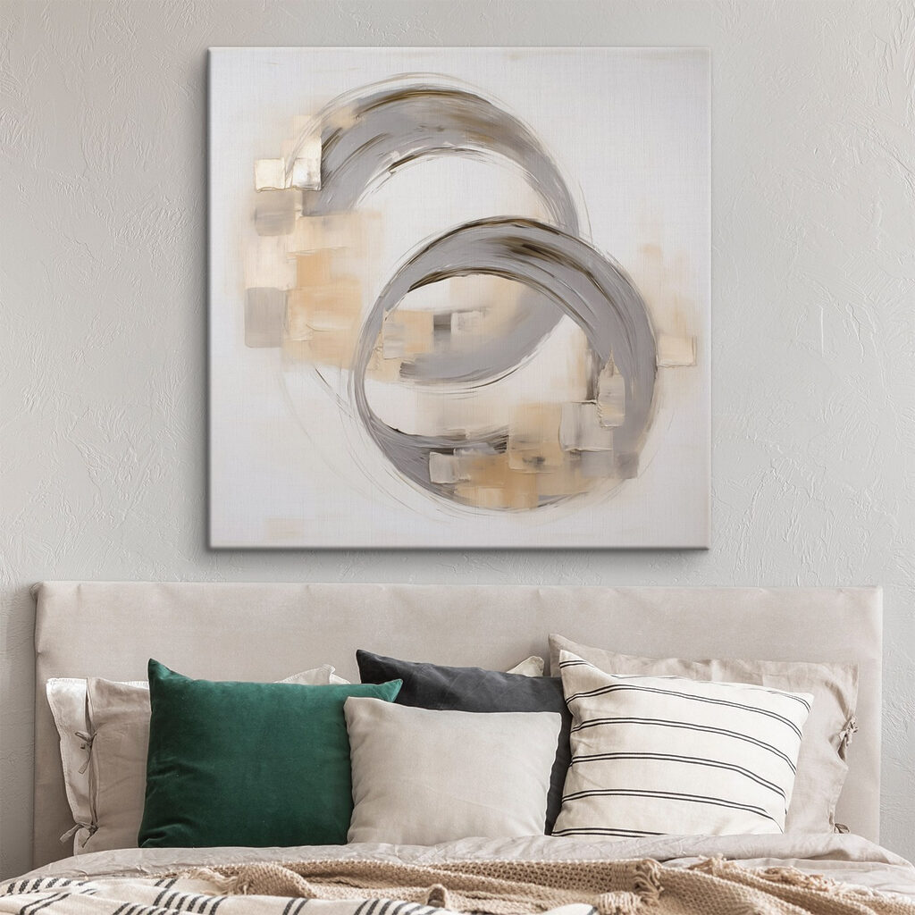 Dois círculos sobre areia — interior 1
