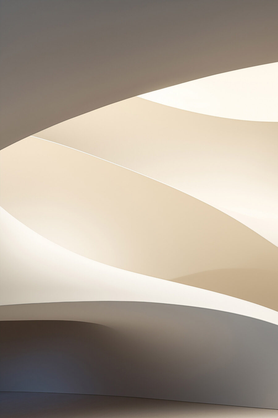 Arco suave sobre sombra — design completo