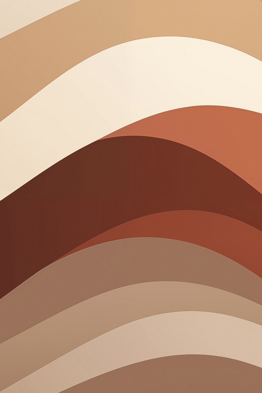 Faixas castanhas e creme — design completo