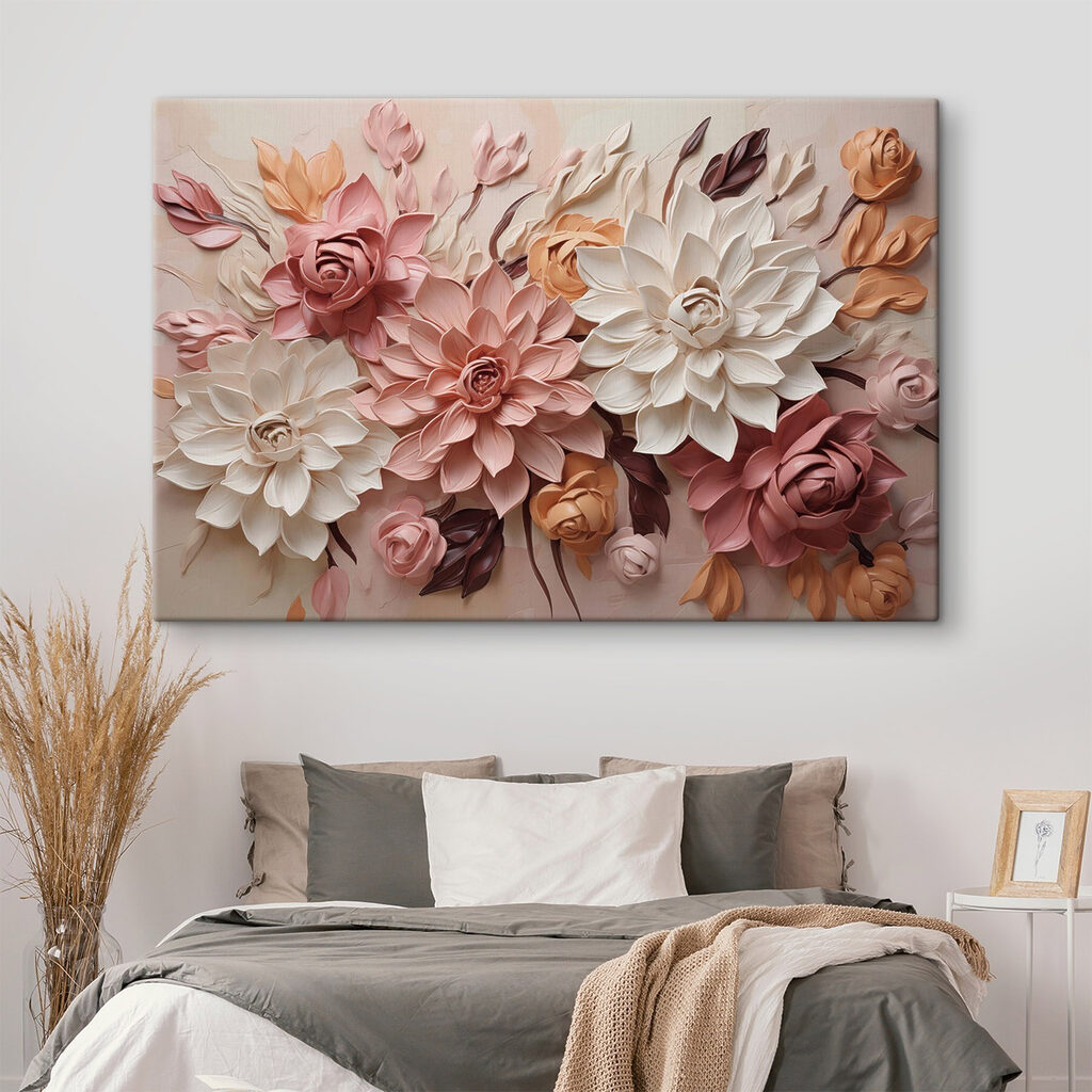 Rosas em relevo — interior 1