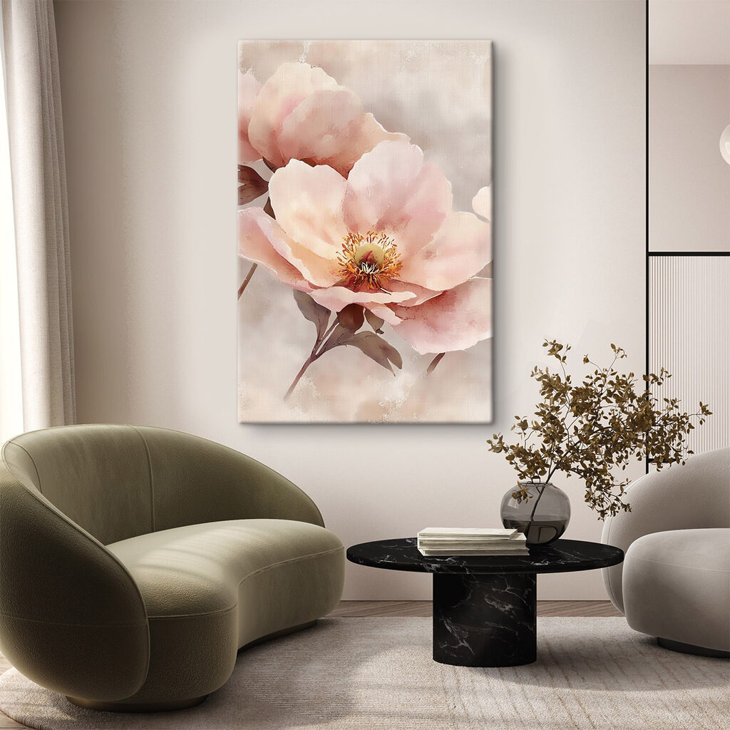 Flor cor-de-rosa em névoa — interior 1