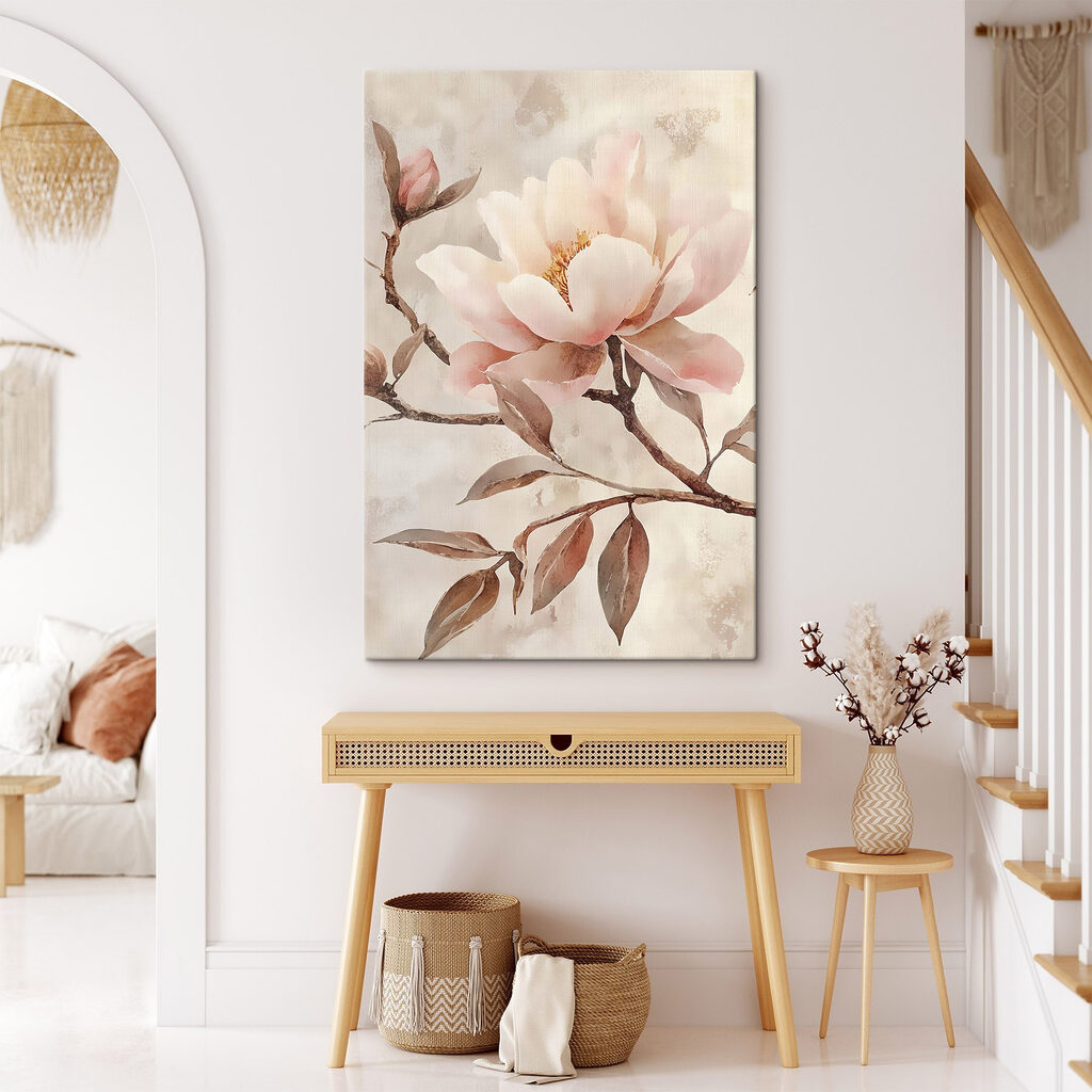 Magnólia com folhas castanhas — interior 2
