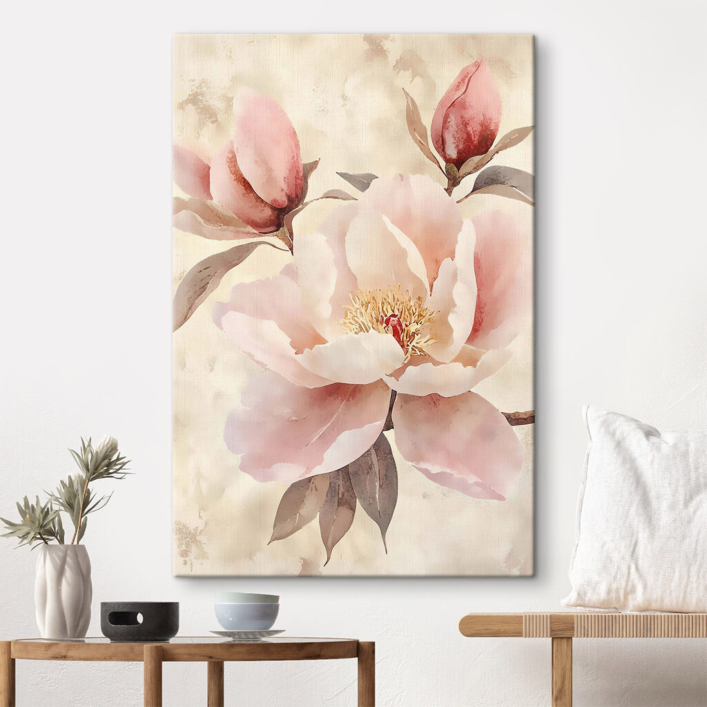 Magnólia cor-de-rosa com botões — interior 2