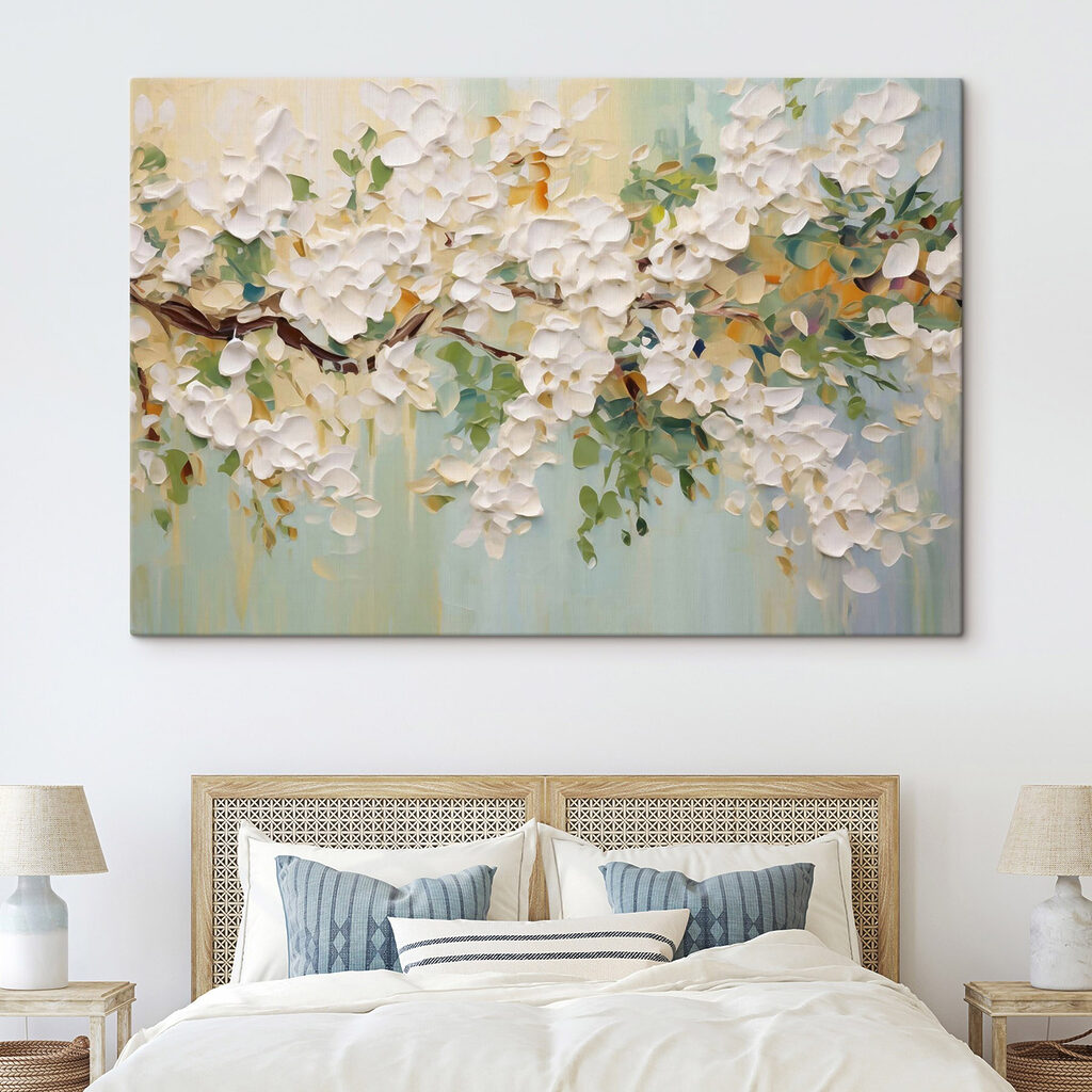 Cachos brancos de flores — interior 2