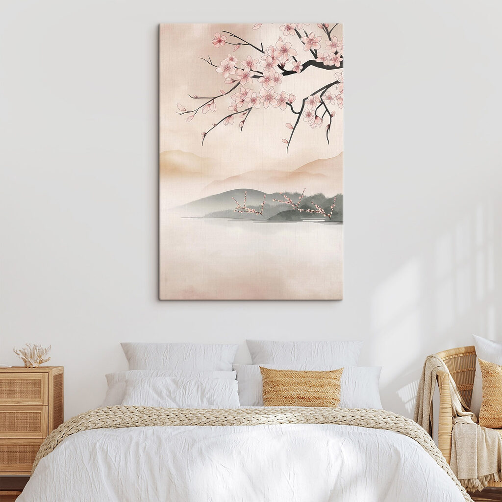 Ramo florido sobre montanhas — interior 2