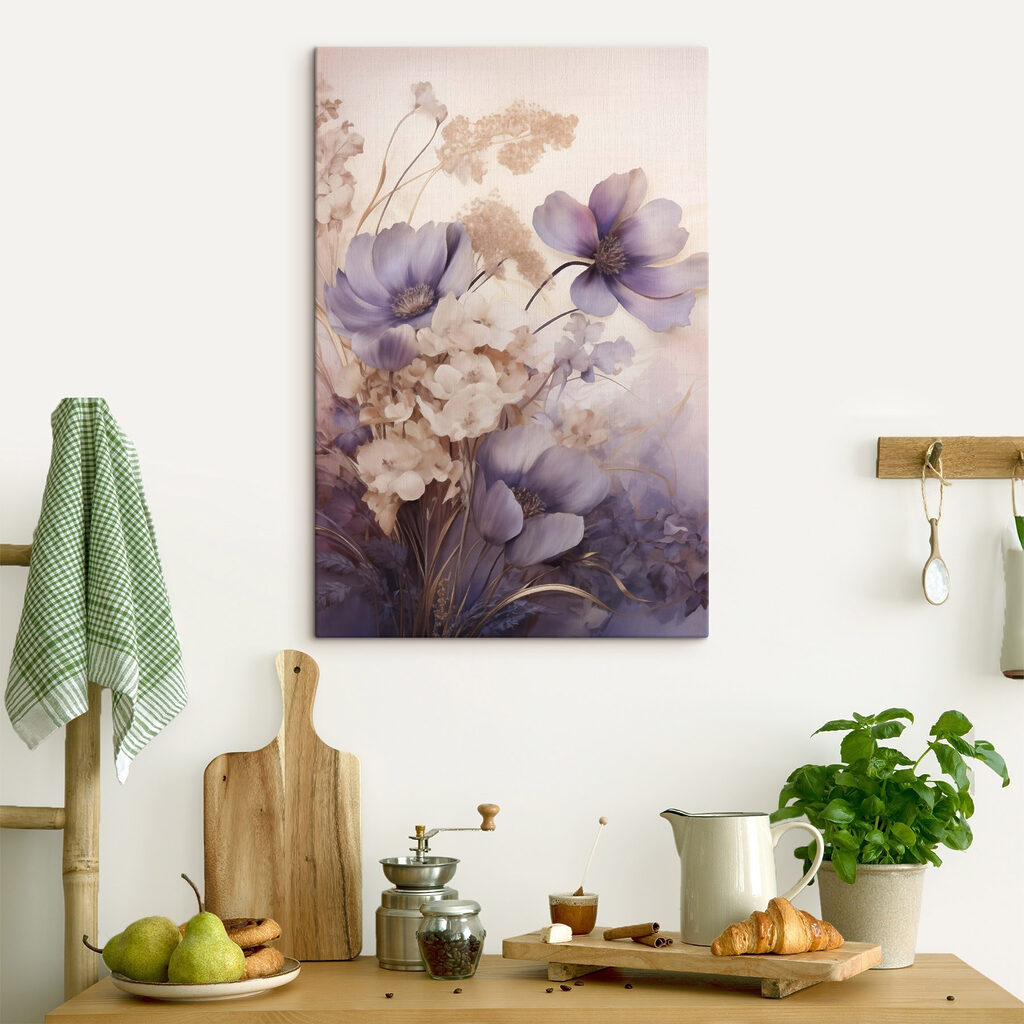 Flores roxas e secas — interior 2