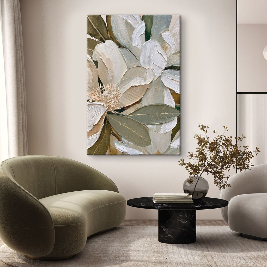 Flores grandes sobrepostas — interior 1