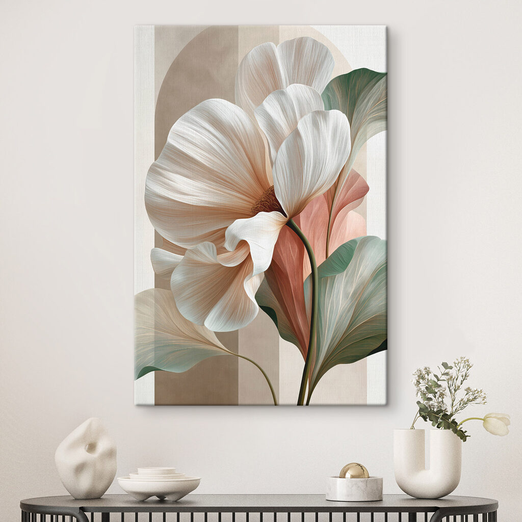 Flor branca e folhagem — interior 2