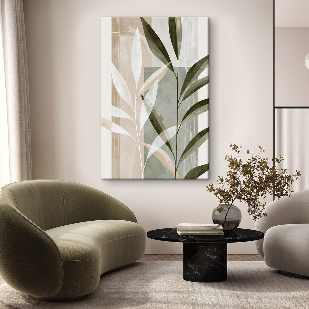 Folhas longas e linhas — interior 3