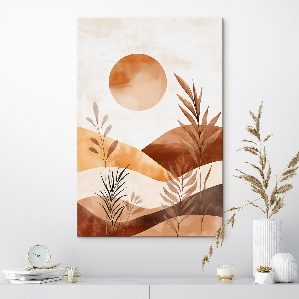 Sol ocre sobre folhas — interior 2