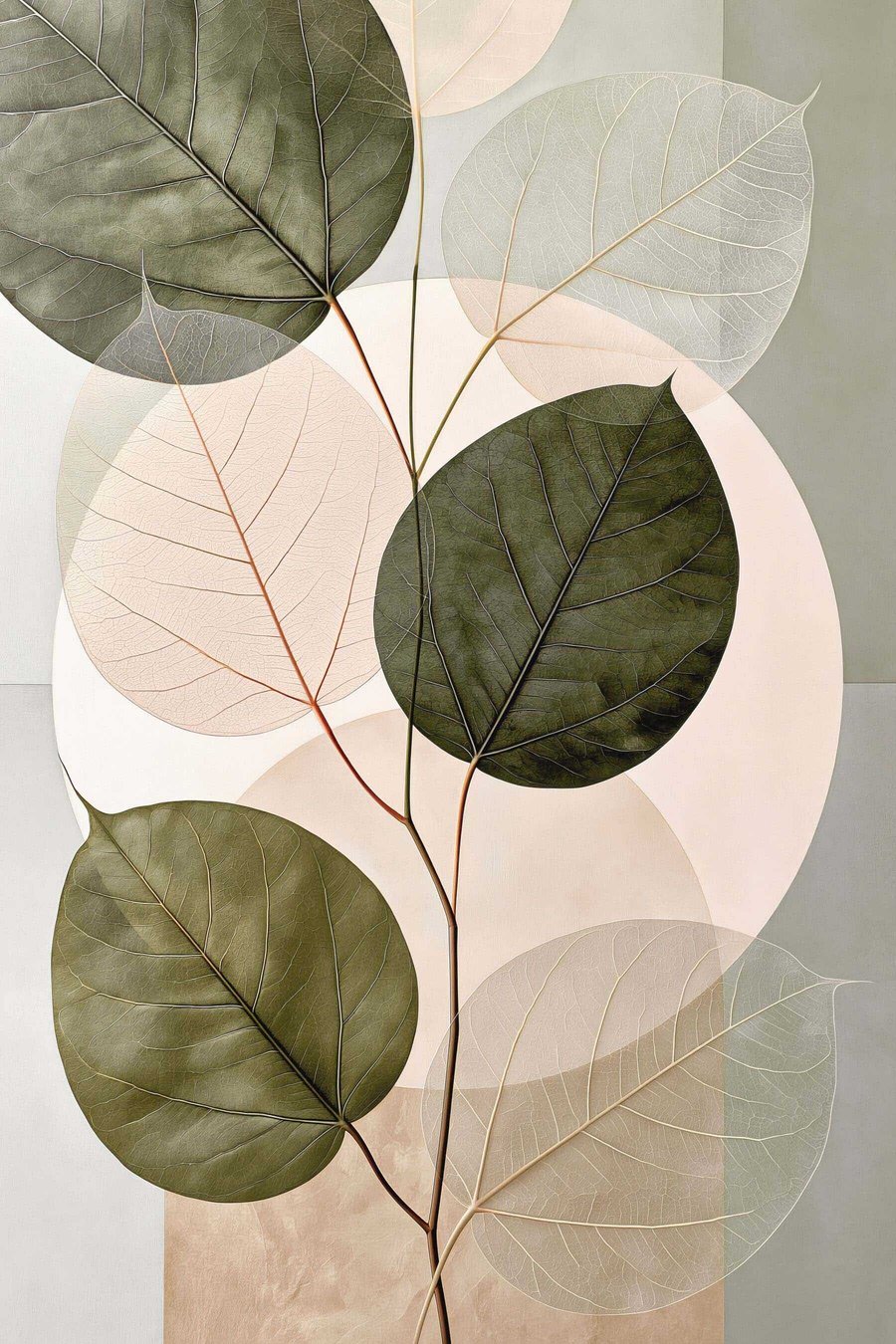 Folhas com formas geométricas — design completo