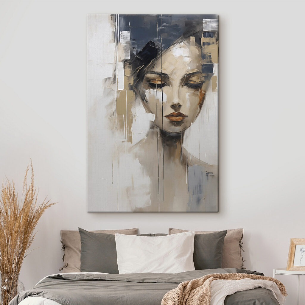 Olhar feminino em cinzento — interior 2
