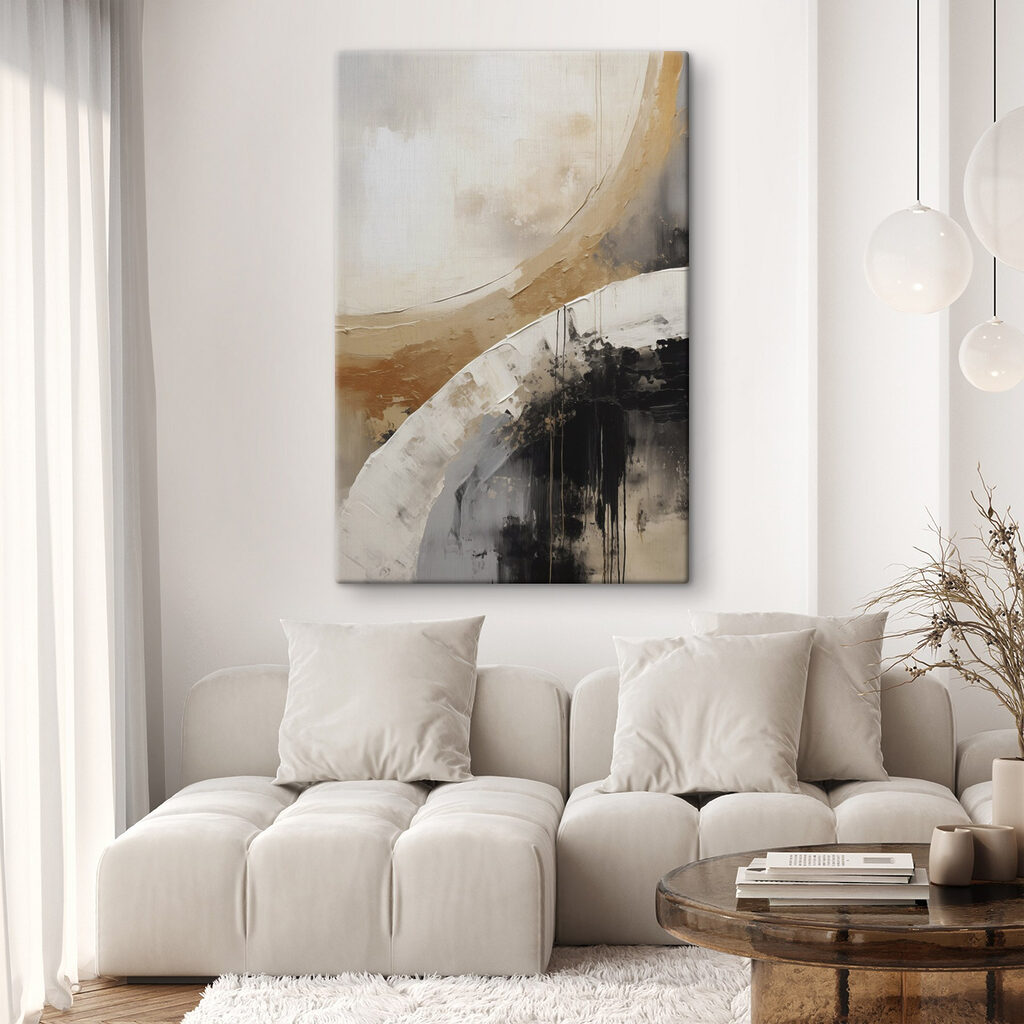 Diagonal dourada sobre branco — interior 2