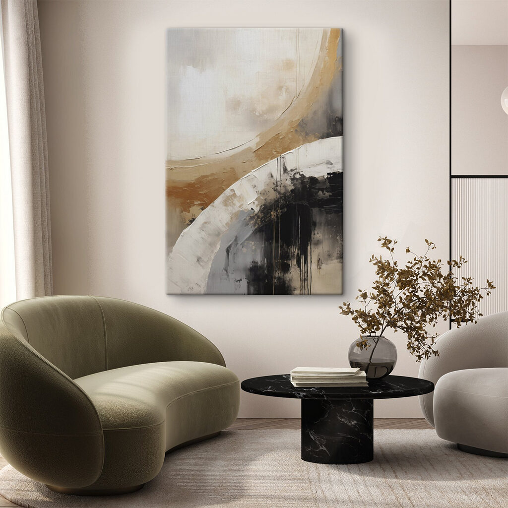 Diagonal dourada sobre branco — interior 1
