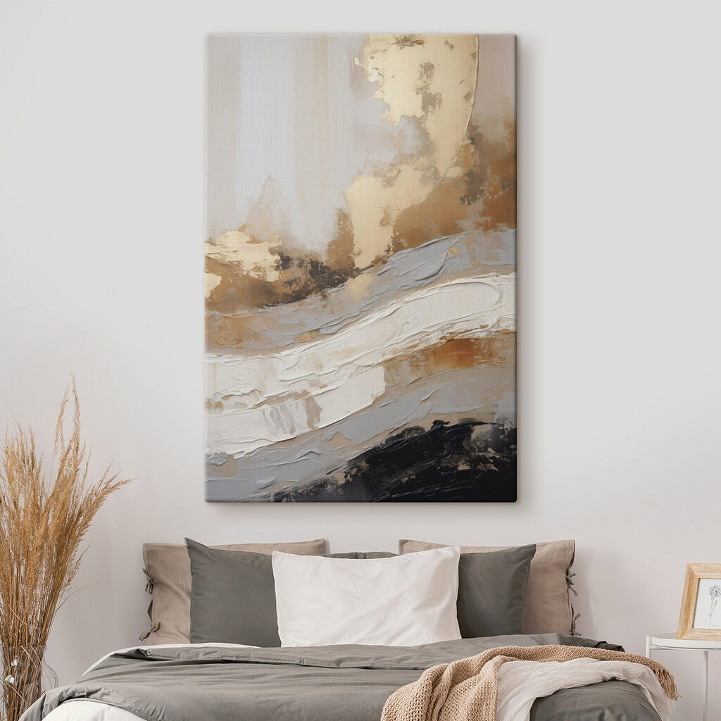 Faixas claras sobre cinzento — interior 2