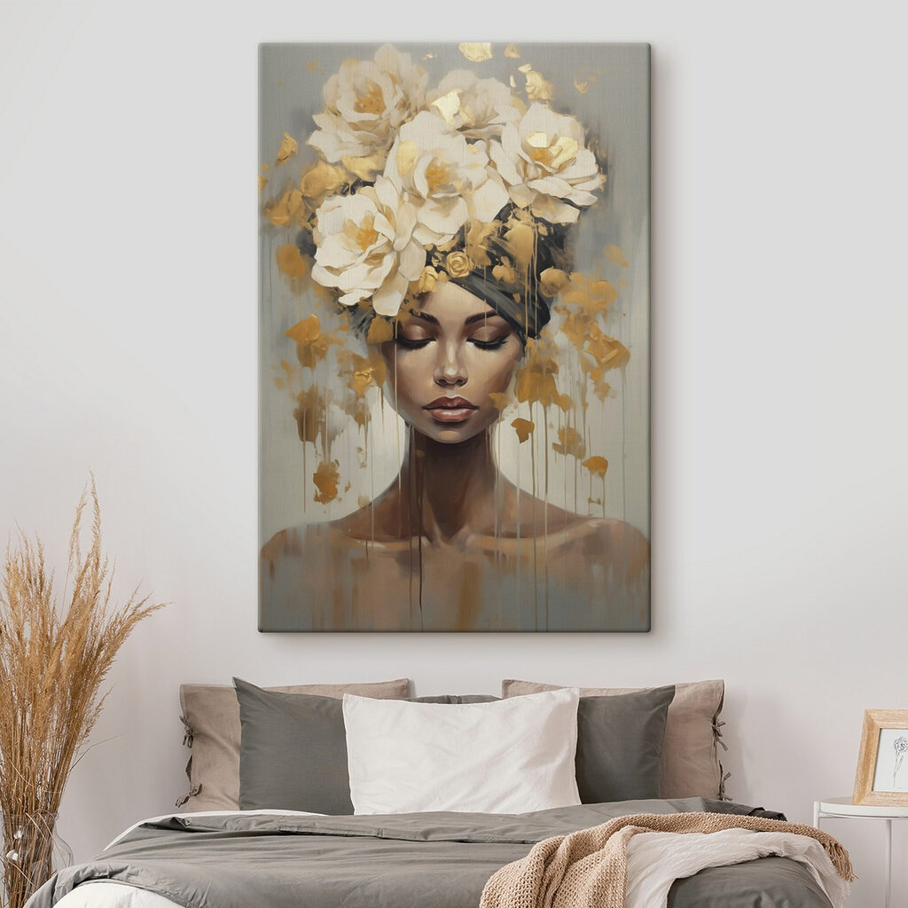Flores creme sobre pálpebras — interior 2
