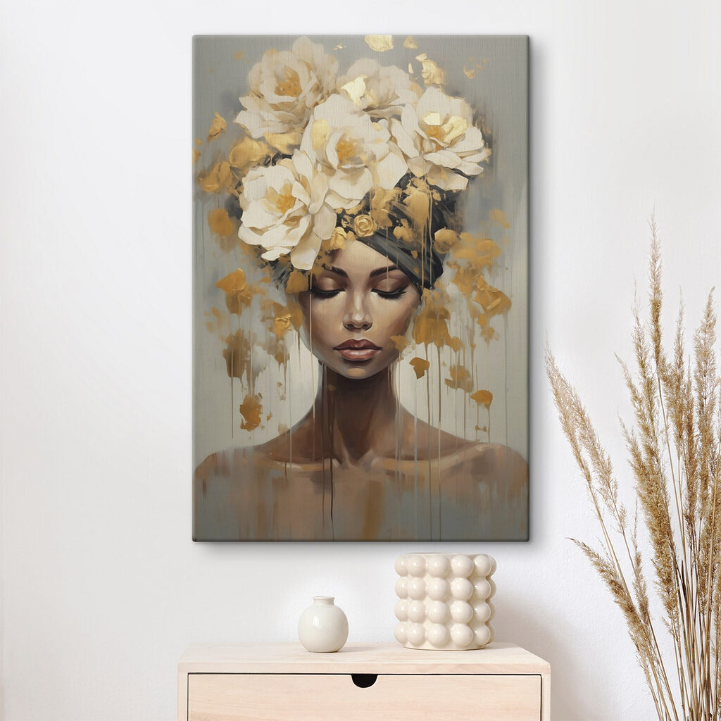 Flores creme sobre pálpebras — interior 1
