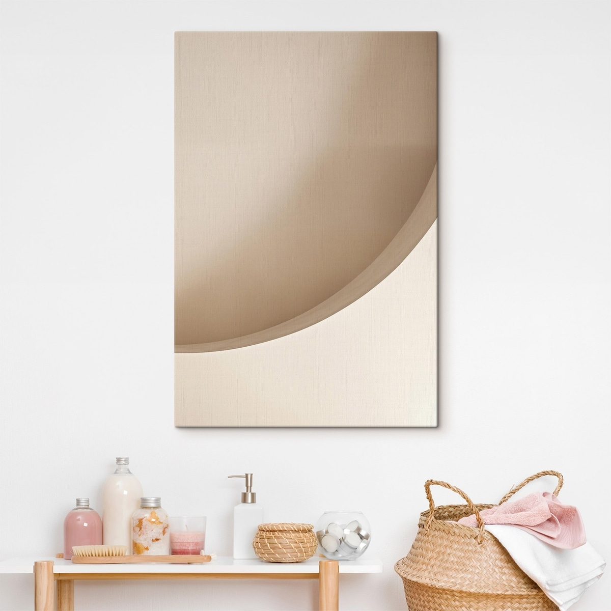 Curva abstrata em areia — interior 2