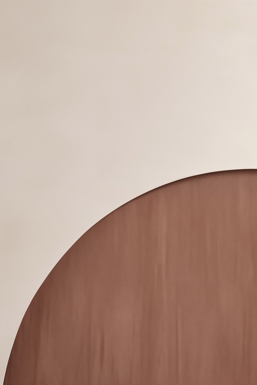 Meio círculo em terracota — design completo