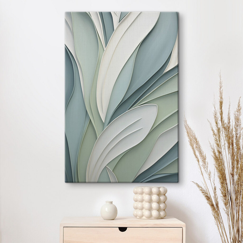 Folhas verde-claras em camadas — interior 1