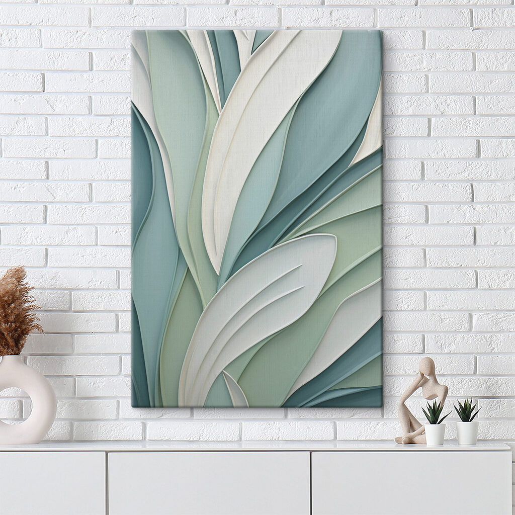 Folhas verde-claras em camadas — interior 2