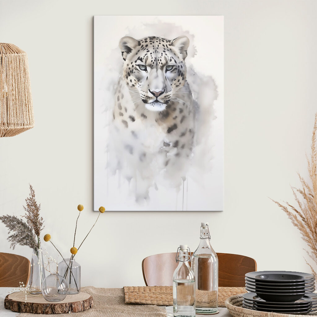 Leopardo-das-neves em tons claros — interior 1