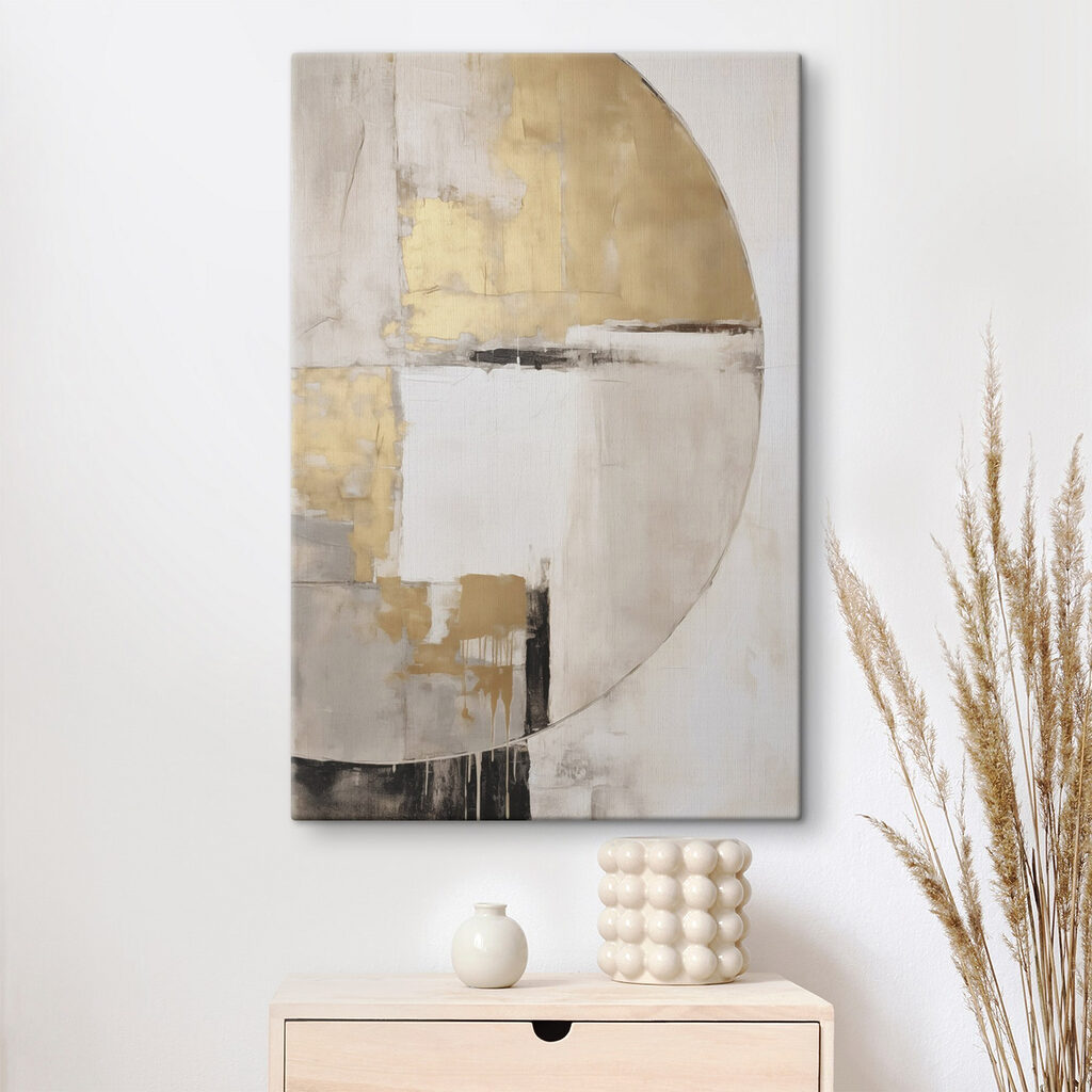 Meio círculo em dourado — interior 2