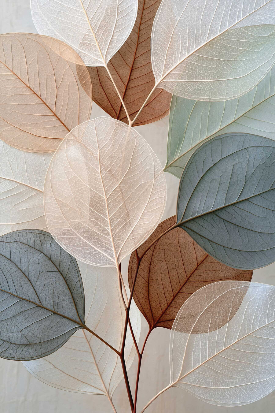 Luz através das folhas — design completo