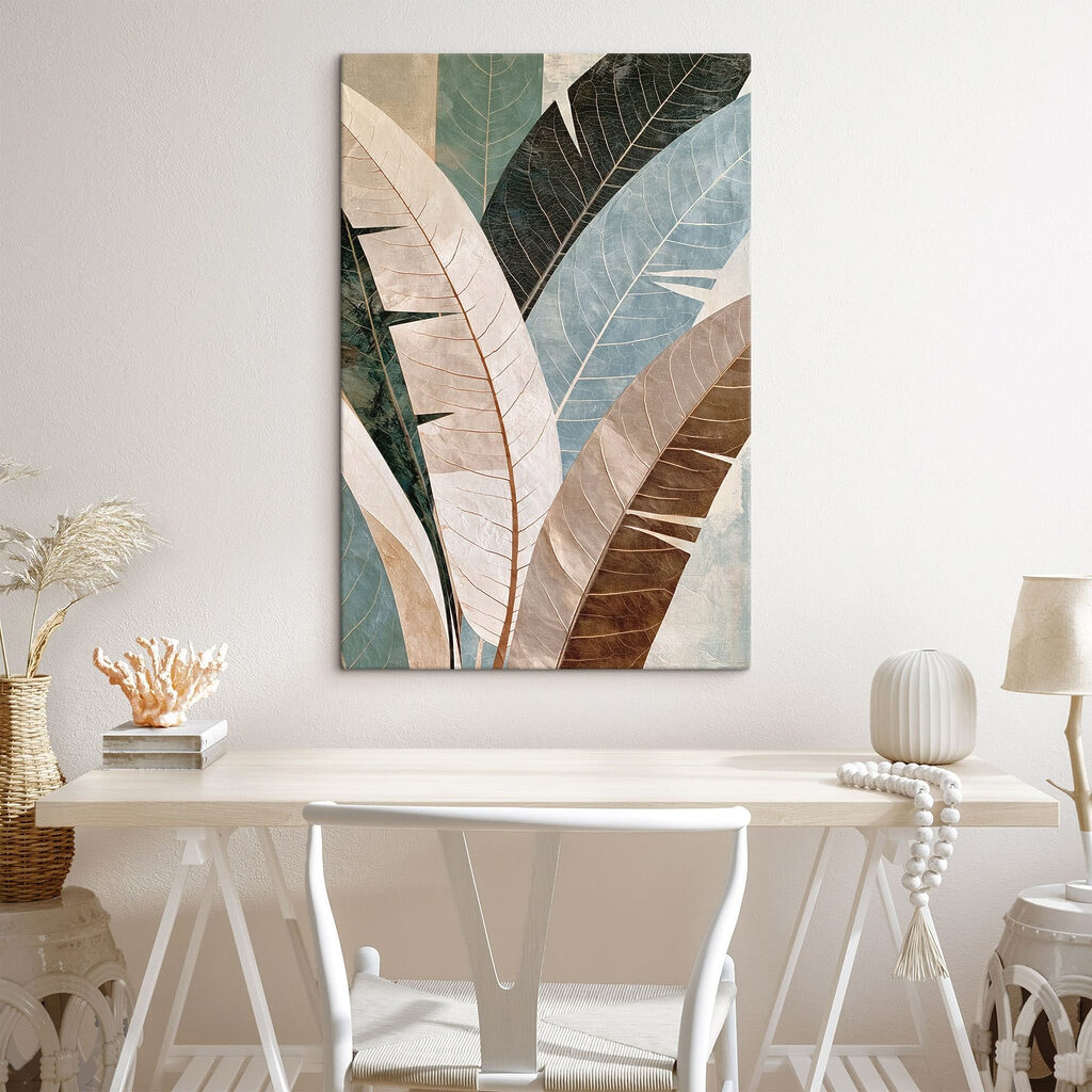 Folhas compridas com nervuras — interior 2
