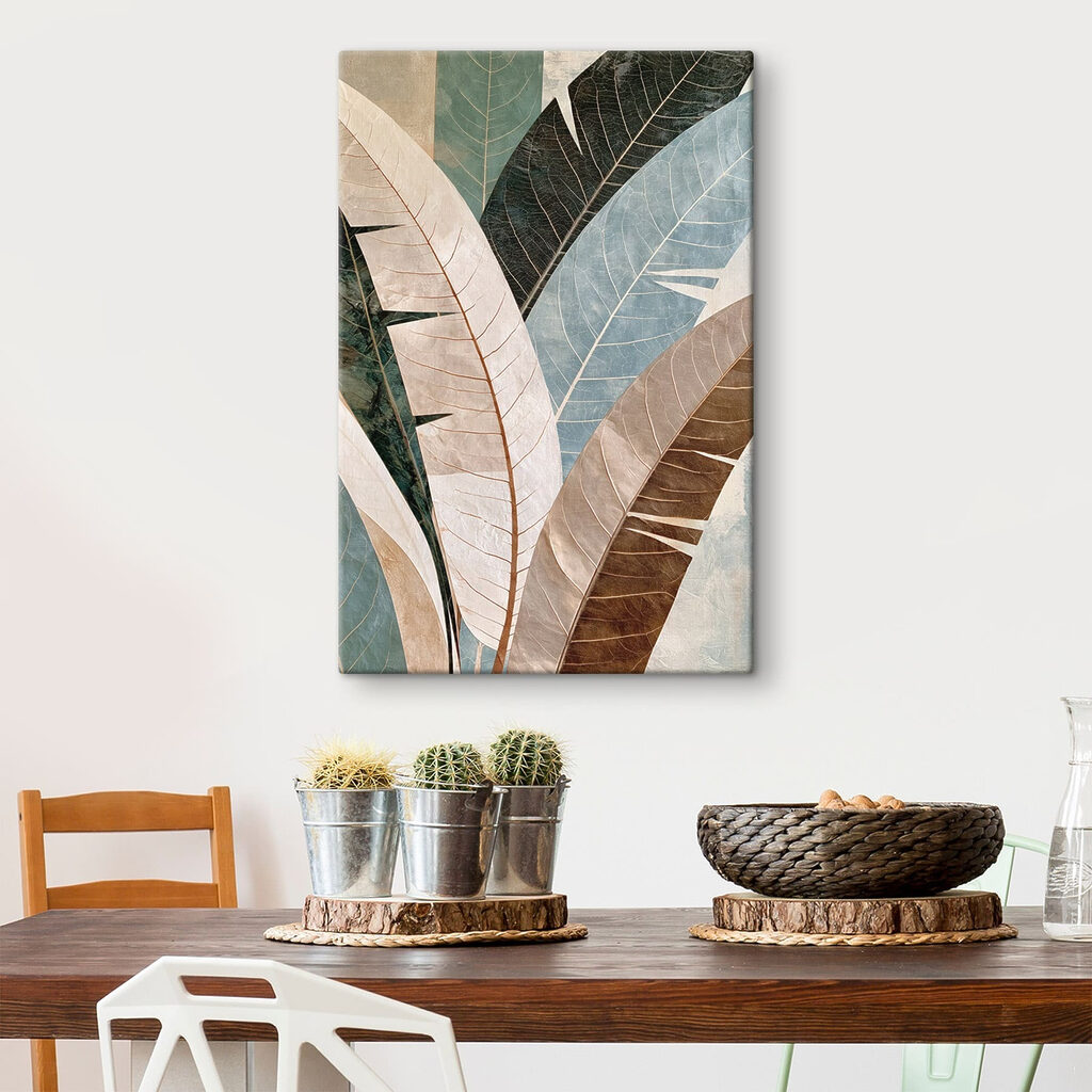 Folhas compridas com nervuras — interior 3