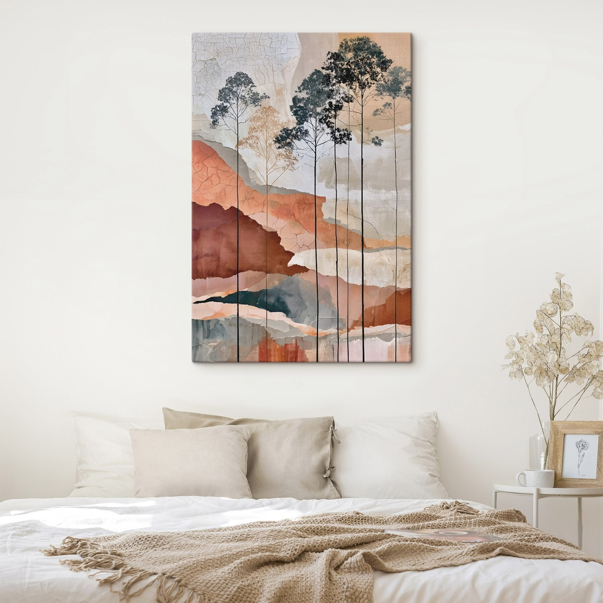 Árvores em textura abstrata — interior 2
