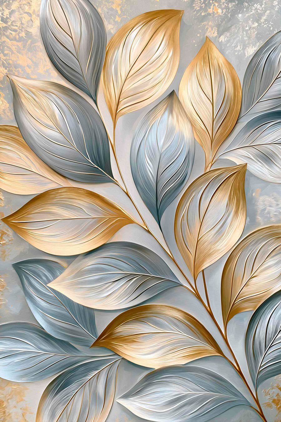 Folhas a óleo — design completo