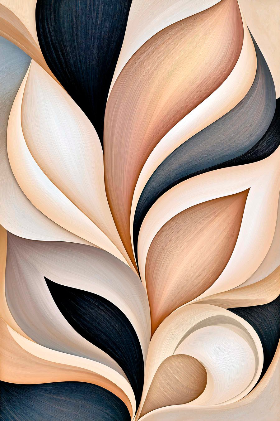 Folhas curvadas — design completo