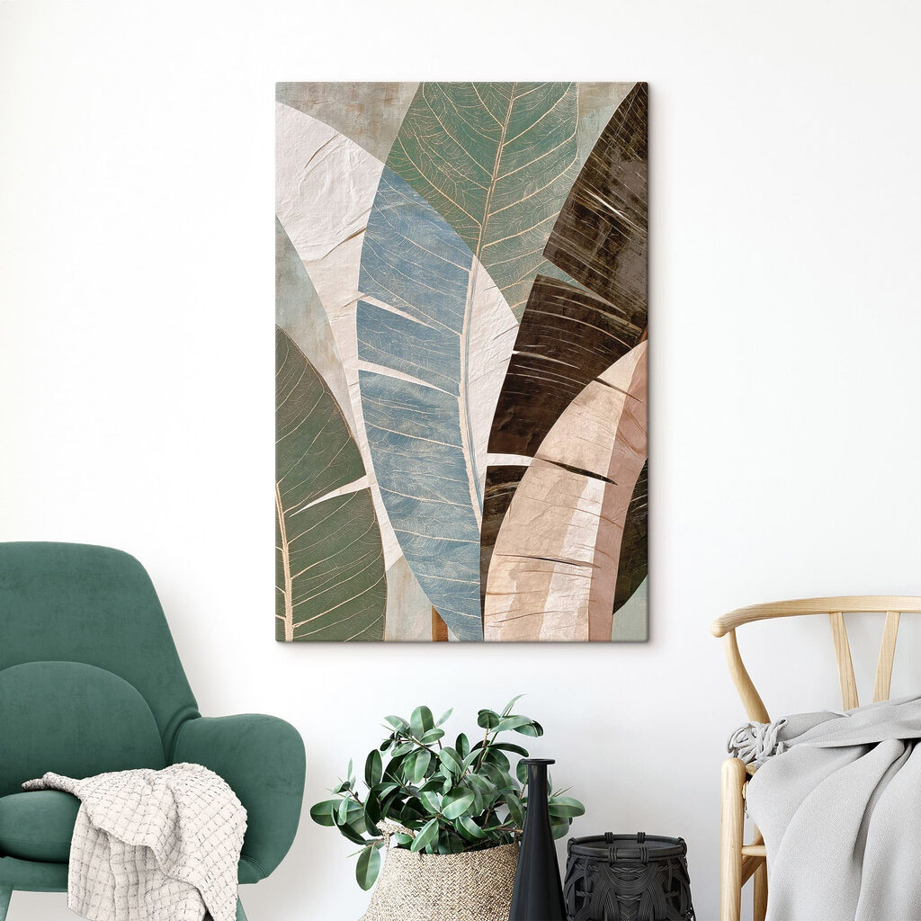 Folhas longas em verde-escuro — interior 3