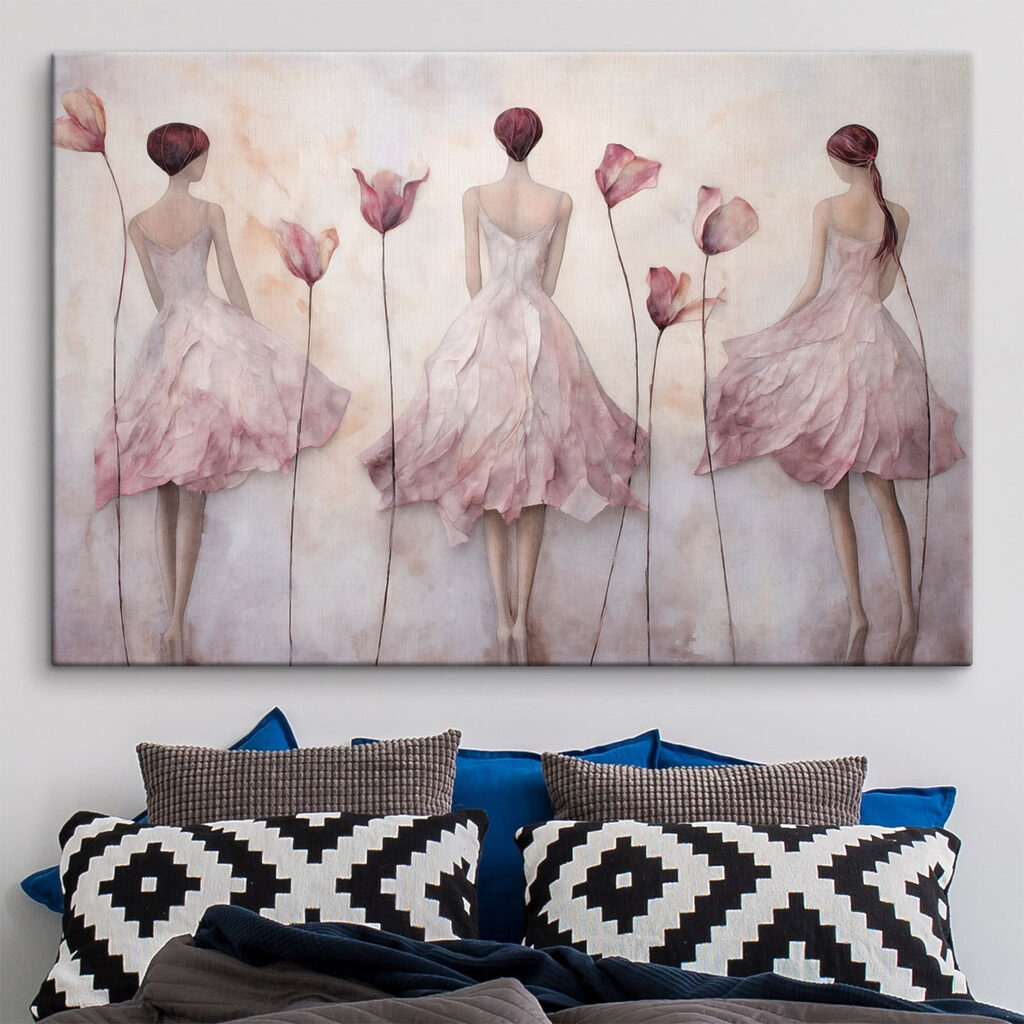 Três mulheres entre tulipas — interior 2