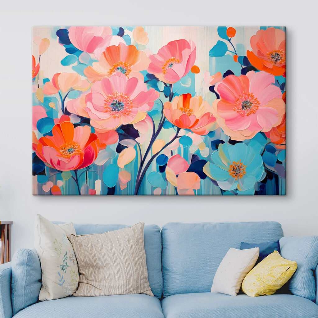 Flores em tons alegres — interior 1