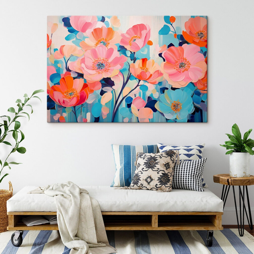 Flores em tons alegres — interior 3