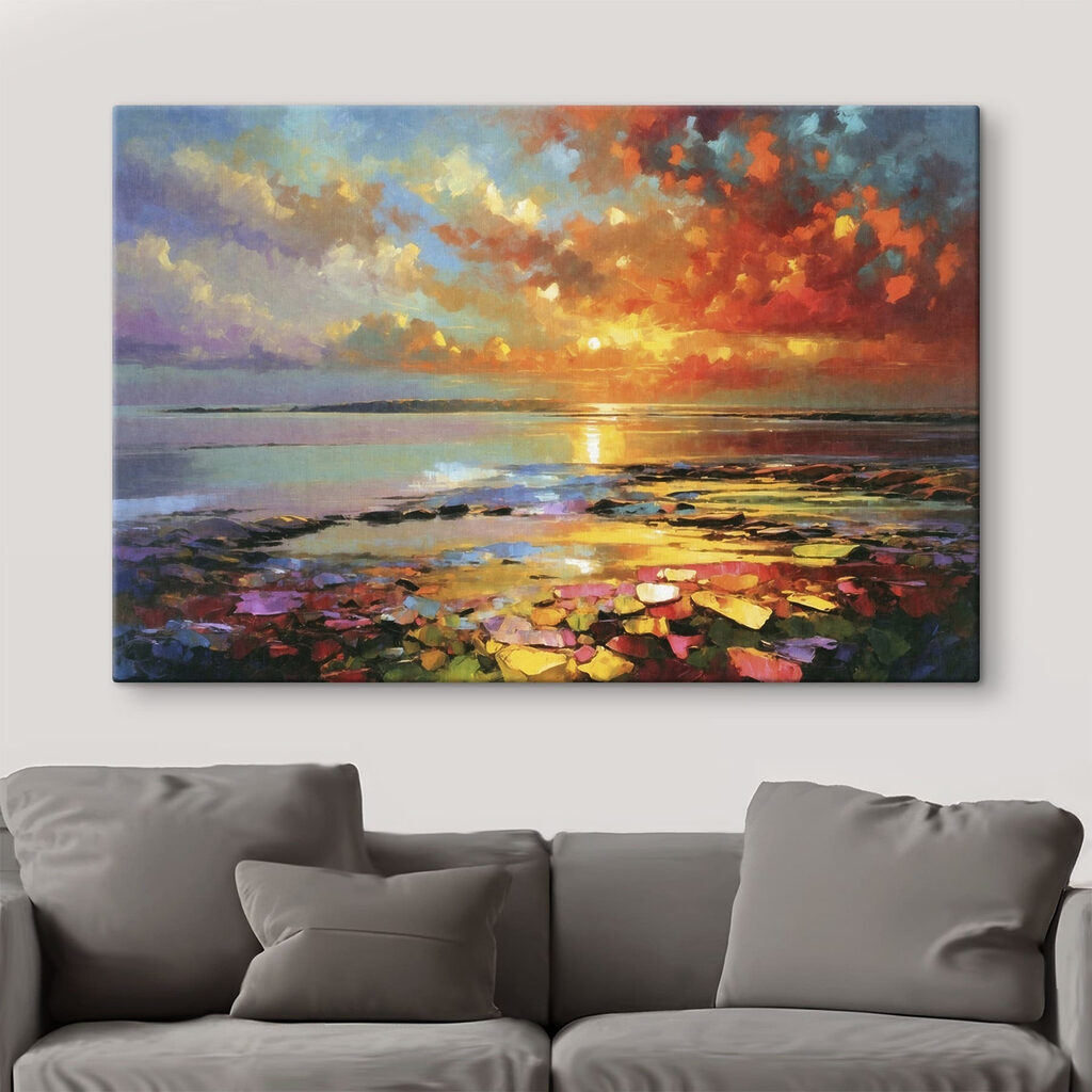 Entardecer sobre nenúfares — interior 2