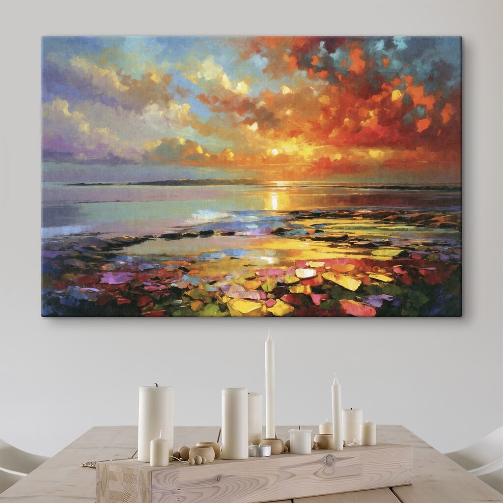 Entardecer sobre nenúfares — interior 3