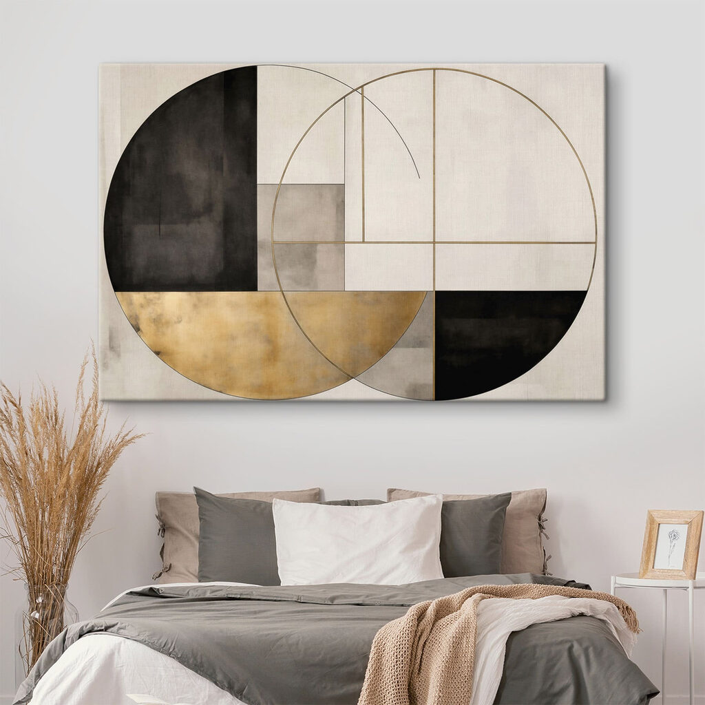 Círculo com blocos escuros — interior 2
