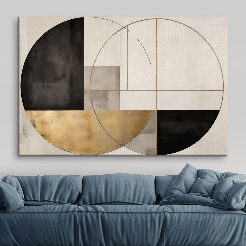 Círculo com blocos escuros — interior 3